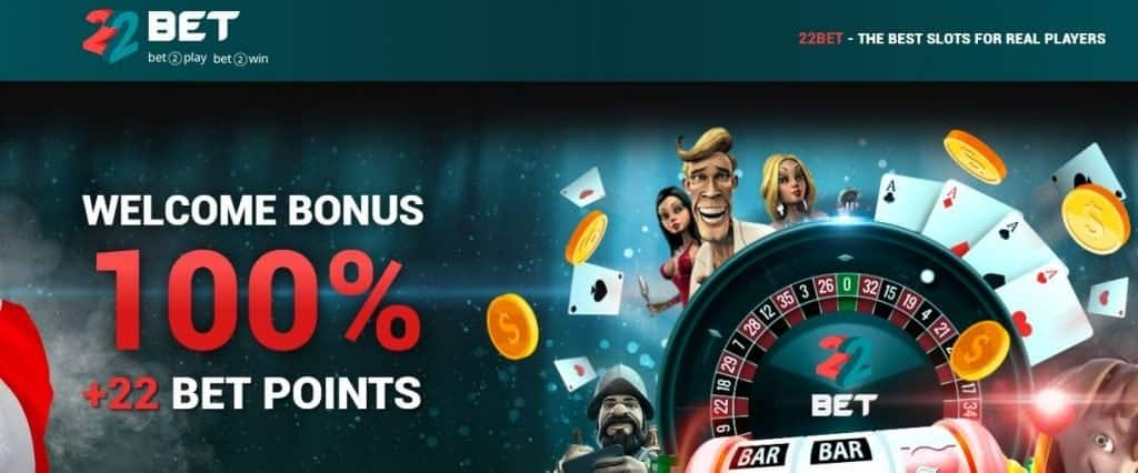 22bet online kasínové rozhranie